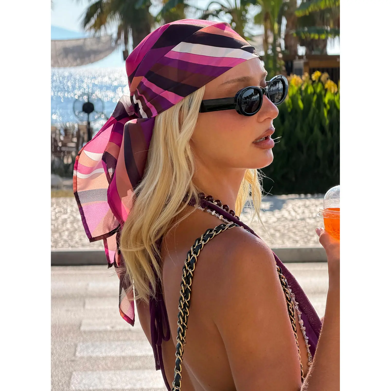 Nellie Scarf Retro Pink