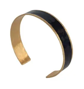 Slim Black Cuff Bracelet