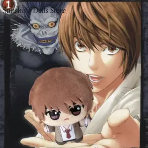 Anime Death Note Yagami Light Cute Print Plush Cotton Doll Adorable Starfish Body Dolls 10CM Pendant Toys Plushie Dango Gift