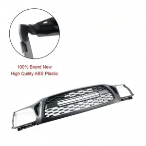 2001-2004 Toyo Tacoma Honeycomb Front Bumper Grill   Style Black Grille With LED +letters