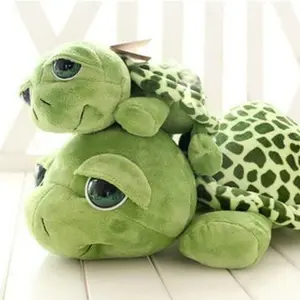 Love Apartment Large Eye Turtle Plush Toy, Big Tortoise Doll Decoration Ornament, Cute Stuffed Animal for Home Decor