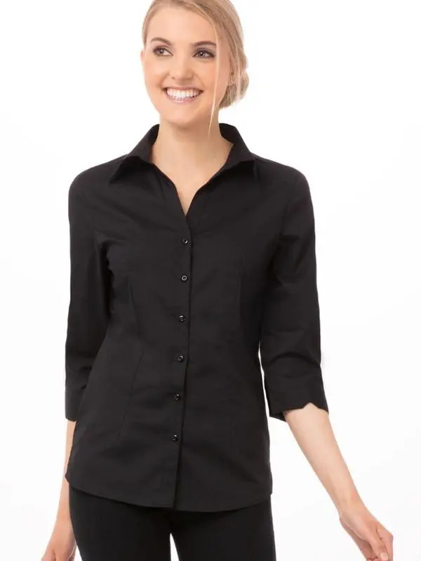 Chef Works Women's Finesse Short Sleeve Shirt