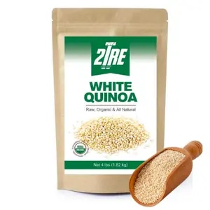 2Tre White Organic Quinoa - Raw, All-Natural, Protein-Rich & Fiber-Rich Substitute for Pasta, Rice, & Couscous - Perfect for Vegetarian, Gluten-Free, & Soy-Free Diets - 4 lbs
