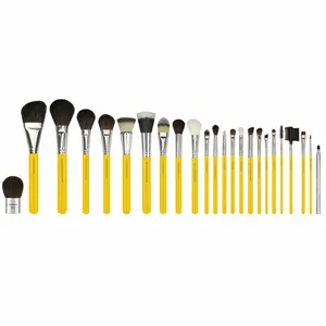 Bdellium Tools Studio Luxury 24pc Brush Set with Roll-up Pouch - Professional Makeup Brushes for Eye Face & Body Application