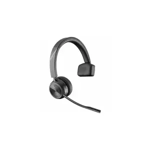 Poly Savi 7210 Office Headset - Mono - Wireless - DECT 6.0 - 393.7 ft - On-ear - Monaural - Ear-cup - Noise Cancelling, Omni-directional Microphone - Noise Canceling - Black