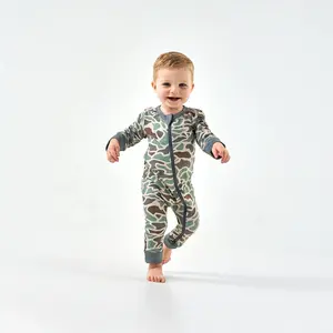 Burlebo Baby Zip Up - Retro Duck Camo
