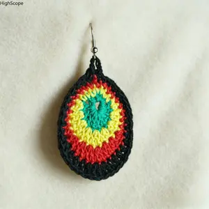 Crochet Boho Earrings Women Handmade Lightweight Bohemian Jewelry