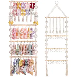 Bow Organizer for Girls, Claw Clip Organizer, Bow Hanger for Girls,  Girl  Decor,  Hair Accessory Organizer,Hanging Organizer