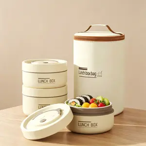Heated Lunch Box Grab-and-Go Portable Thermal Food Vessel, Dishwasher Friendly Easy Wipe Surface, Ideal Daily Meal Packing Tool For Families