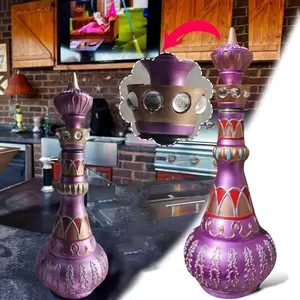 I Dream of Jeannie Vintage Magic Bottle, Purple Resin Non-woven Irregular Shape, Ideal for Christmas & Holiday Decor, Indoor Outdoor Ornaments travel size Magical Smooth Decoration