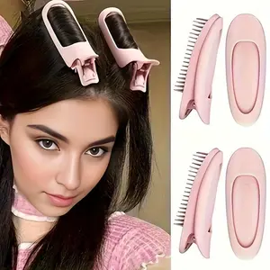2pcs/set New Magic Hair Root Natural Fluffy Hair Clip No Heat Rollers Hair Styling Clip Bangs Hairpin Women Hair Curler Tools Hair Curling Rods Accessories