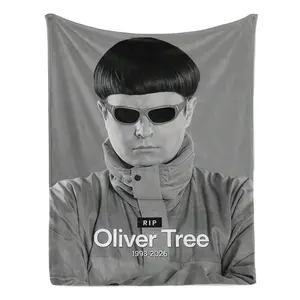 Tree-Themed Throw Blanket – Lightweight, Soft Plaid Flannel Blanket; Perfect As A Gift For Fans.