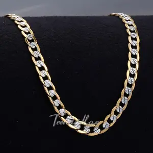 4mm Flat Hammered Curb Cuban Chain Necklace for Men & Women - Polished Copper Uncoated Durable Link Jewelry, Valentine's Day Gift, Casual Attire Fashion Accessory