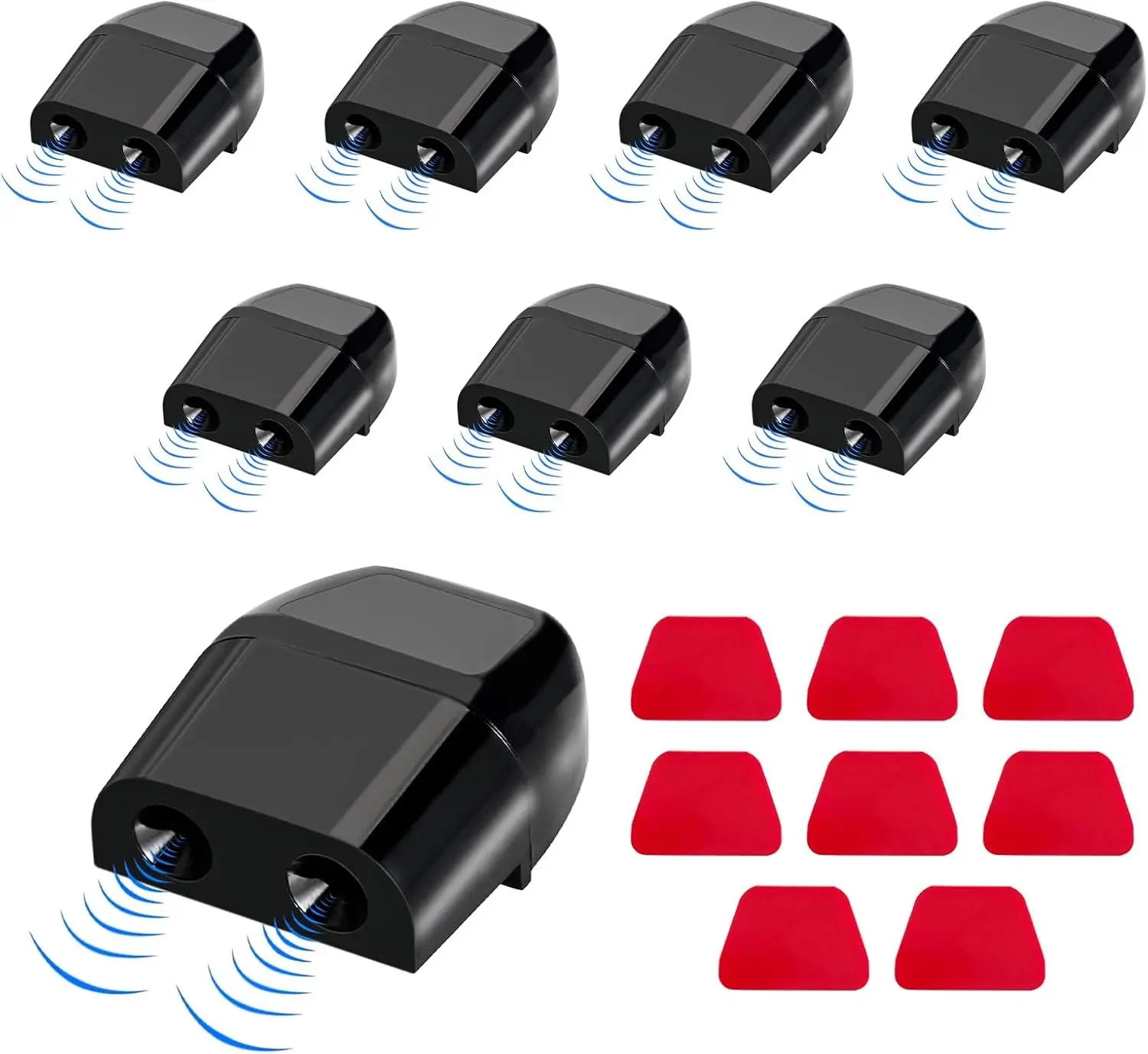 8 PCS Deer Whistles for Cars Avoid Collisions Deer Warning Whistle with Adhesive Tape Ultrasonic Animal Alert Devices for Motorcycle Truck SUV Car Accessories