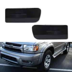 2pcs Front Bumper Turn Signal lamps Lights For 1999 2000 2001 2002 Toyota 4Runner Smoked Lens LH & RH,Replace OEM TO2530133,TO2531133, 81520-35250,81510-35260