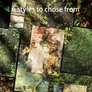 Nature Touch Series Special Paper Material, Creative Hand Account Floral Pattern Sticker Decoration, DIY Diary Notebook Scrapbook Frame Phone Case Tablet Cup, Scrapbook Page