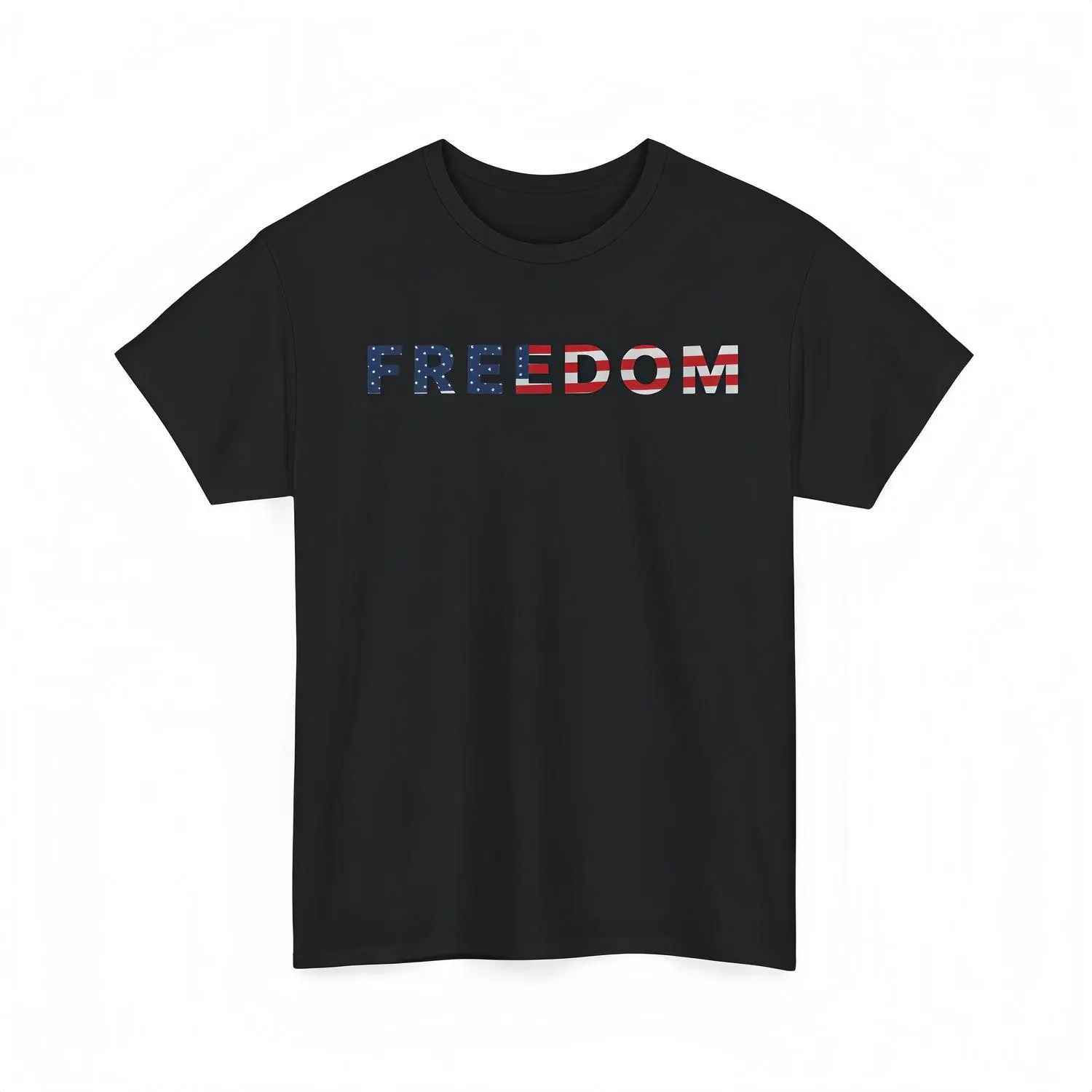 Stylish Men's Unisex American Flag Decal Short-Sleeve T-Shirt - Soft Comfy Breathable Knit Polyester Crew Neck Oversized Streetwear Top with Geometric Print, Patriotic American Pride Vibe, Smooth Hem