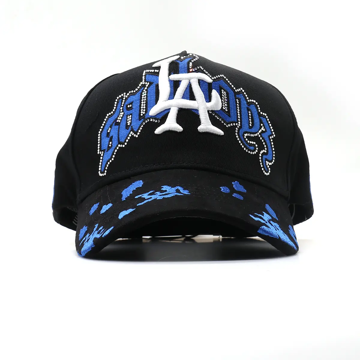 DANDY HATS X SAD BOYZ Blue Angels Collab Black Snapback Cap