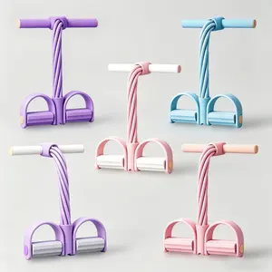 6-Tube Multifunctional Foot Tension Rope, Household Indoor Stretch Equipment, Portable Daily Leisure Exercise Too