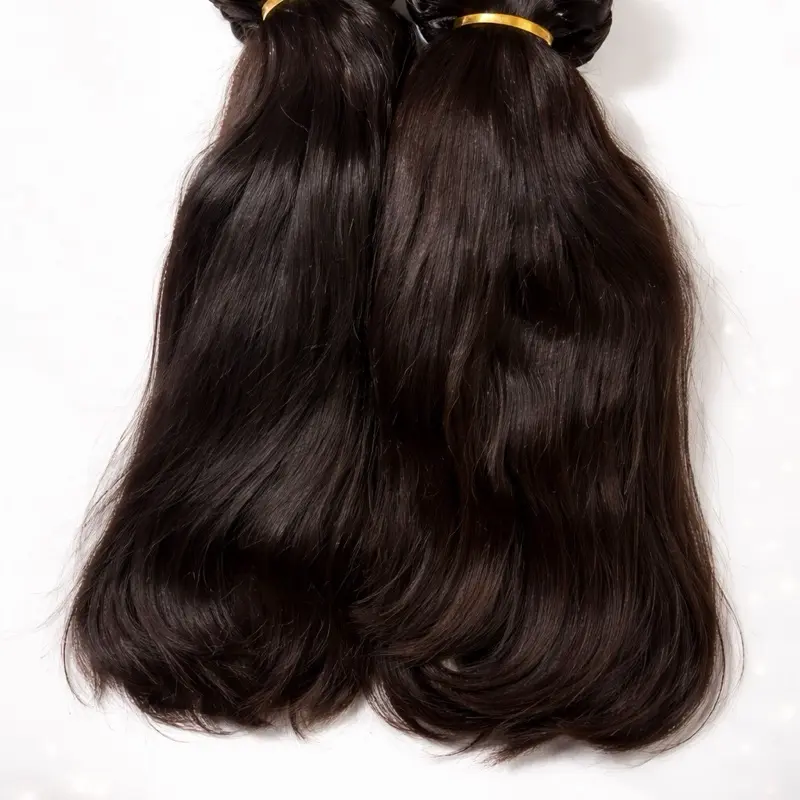 Textured Straight Bundles | Natural Blowout Look | 100% Raw Hair