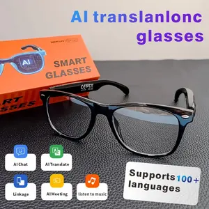 Senbono Smart Glasses Polarized BT Sunglasses with Microphone Speaker, Ai Translation, Voice Assistant, Bluetooth-compatible Connectivity Multifunctional Smart Glasses, Multifunctional Audio Sunglasses