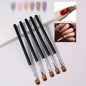 Eyeshadow brushes, mini makeup brushes, flat-head eyeshadow sticks, professional nail art brush sets - gel brushes for nail art design and art painting, durable brushes, nail brushes