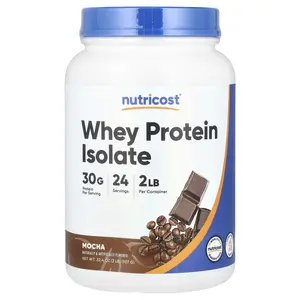 Nutricost Whey Protein Isolate, Mocha, 2 lb (907 g)