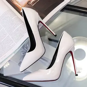 Comfortable Shallow High Heels for Women Spring New Style Thin Heel Pointed Toe Single Shoes Versatile Bridesmaid Shoes