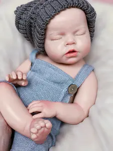 Reborn Baby Doll 20 Inch Full Body Soft Silicone SleepingEyes Closed Realistic Newborn Boy with Birth Certificate &Accessories Perfect Christmas & Birthday Gift for KidsOver 3 Years