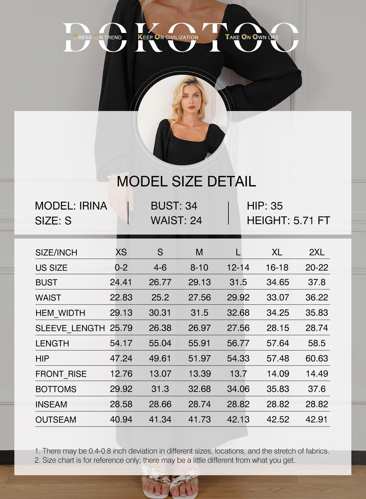 Dokotoo Women's Casual Loose Overalls Jumpsuits One Piece Long Sleeve Wide Leg Long Pant Rompers With Pockets Dokotoo Women's Casual Loose Overalls Jumpsuits One Piece Long Sleeve Wide Leg Long Pant Rompers With Pockets