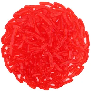 RED STRAWBERRY GUMMY WORMS 2 POUNDS BAG