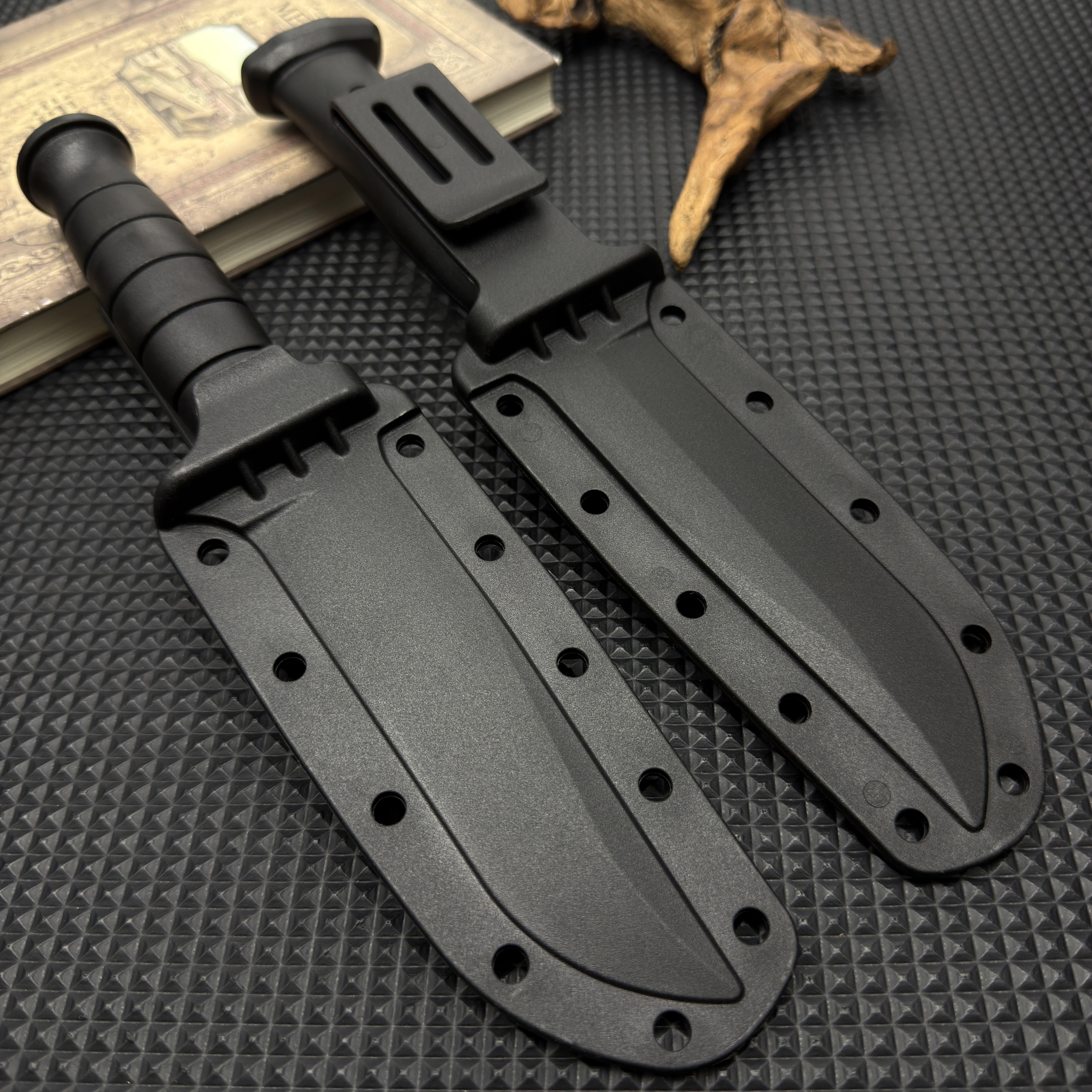 Multipurpose Fixed Blade Utility Knife, Sharp Kitchen Fruit Knife with Ergonomic Handle & Secure Sheath for Camping, Home Use