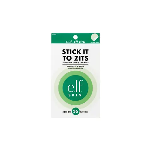 e.l.f. SKIN Blemish Breakthrough Stick It to Zits Pimple Patches - 36-Pack Clear Thin Hydrocolloid, Flatten Active Breakouts, Extract Impurities, Faster Healing, All Skin Types