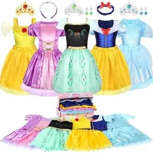 X-CPA02   Princess Dress Up Clothes for Little Girl Role Play Costume Gift Set Princess Dress Up Toys for Toddler Girls