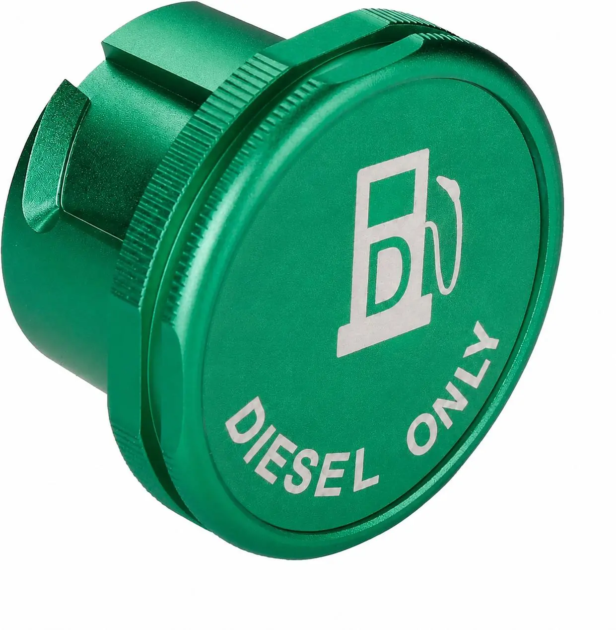 Fuel Tank Diesel Cap for Ram 1500 2500 3500 2019-2024, Magnetic Aluminum Fuel Filler Cover, Green Heavy Duty Replacement Truck Accessory