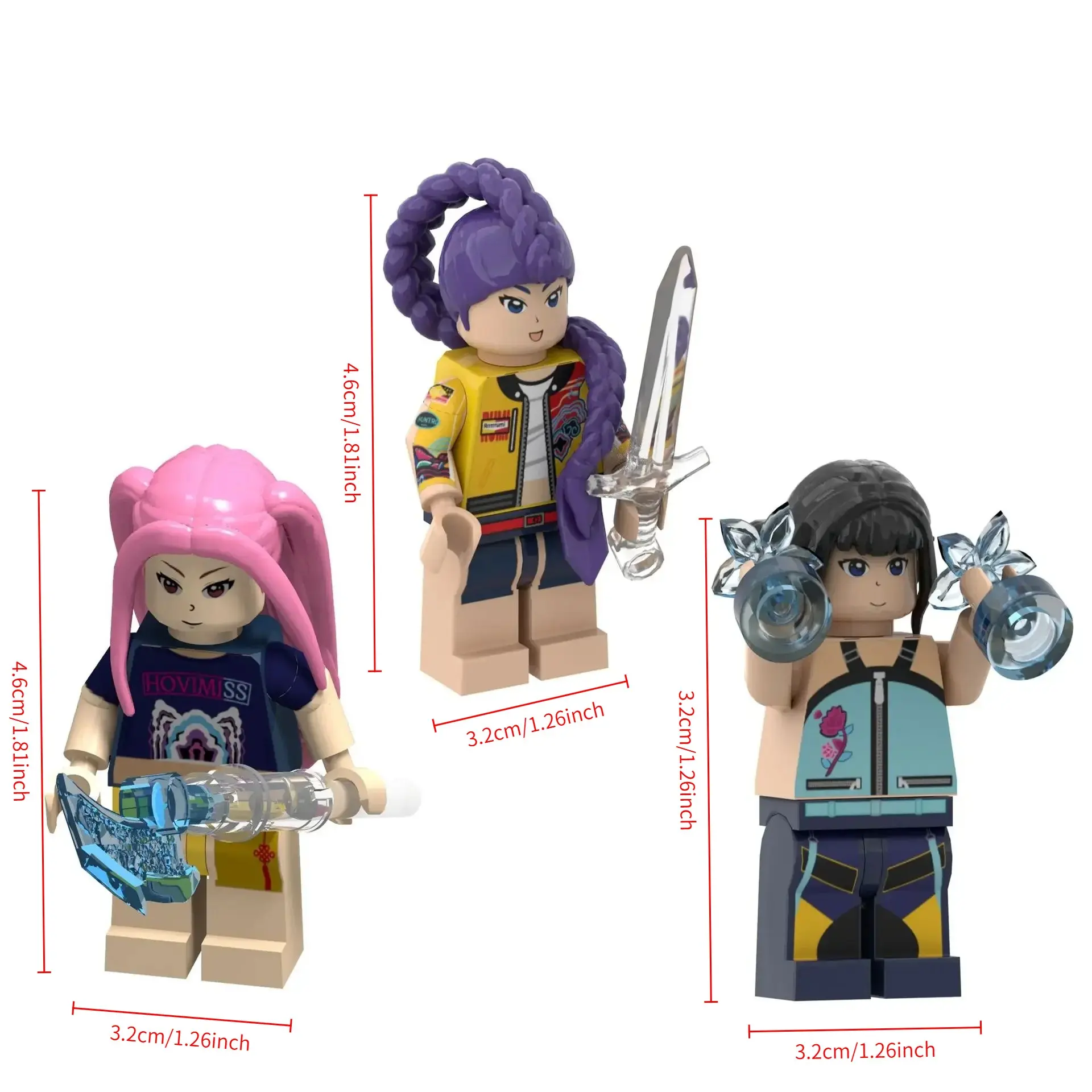 2026 New product KPop Demon Hunters Building Blocks Rumi Assembly Model ...