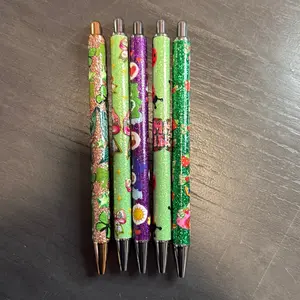 Glitter Pens - claim on live - Colorful Glitter Design, Available in Multiple Colors, Ideal for Writing