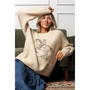 Back In The Saddle Sweater - Butter