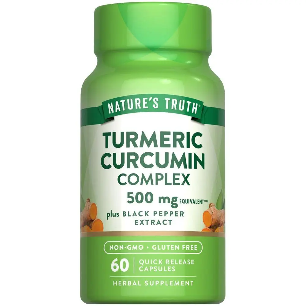 Nature's Truth Turmeric Curcumin Complex with Black Pepper Extract - 60 Capsules - Non-GMO and Gluten Free Supplement Nature's Truth Turmeric Curcumin Complex with Black Pepper Extract - 60 Capsules - Non-GMO and Gluten Free Supplement
