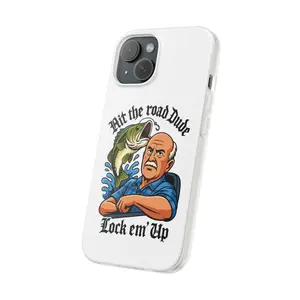 Lock Em Up Funny Meme Trending Case Phone Bit the Road Dude Cool Aesthetic Gift Trendy Smartphone Cover