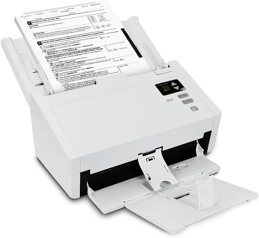 Xerox D50 duplex document scanner for PC and Mac, 120-page ADF, 70 ppm