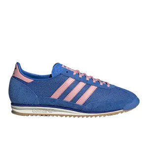 adidas Womens Sl 72 Og Lace Up Sneakers Shoes Casual - Blue, Pink