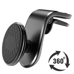 Magnetic Car Air Vent Clip Phone Mount, Rotatable Cellphone GPS Holder for Xiaomi Red Mi, Huawei, Samsung Devices clicker keyboard camera cover slide upgraded traveling gadgets