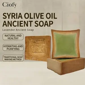 Ciofy Syria Import 10% Laurel Oil Olive Soap, Deep Cleaning Face Wash Bath Ancient Soap, Single Item, Non-Flammable, No Ca Prop 65