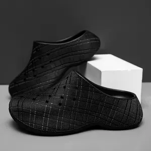 Couples' 3D EVA Thick-Soled Perforated Mules & Clogs, Comfortable Footwear for Men