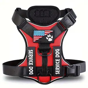 Adjustable Reflective Dog Harness, No Choke Harness, Pet Training Vest, Pet Supplies for Walking Running Training, Easy To Control Small, Medium, Large Dogs