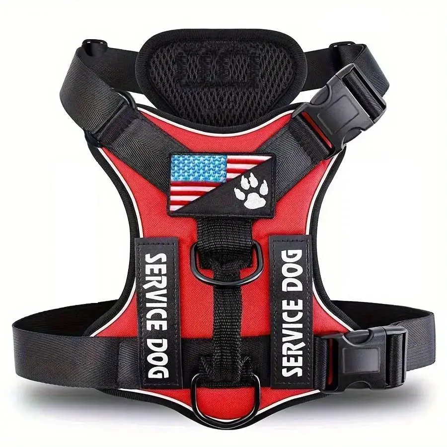 Adjustable Reflective Dog Harness, No Choke Harness, Pet Training Vest, Pet Supplies for Walking Running Training, Easy To Control Small, Medium, Large Dogs