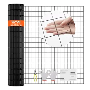 VEVOR Hardware Cloth, 48''x 50' Galvanized Wire Mesh Roll, 16 Gauge Chicken Wire Fence Roll, Vinyl Coating Metal Wire Mesh for Chicken Coop Barrier, Rabbit Snake Fences, Poultry Enclosures