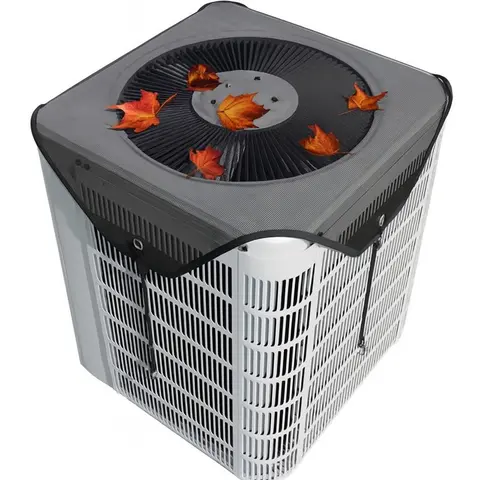 Durable Modern Foldable Air Conditioner Cover - Waterproof, Dustproof Design with Breathable Mesh Protector | 1-Pack Universal Exterior Home Care Dust Cover Accessory