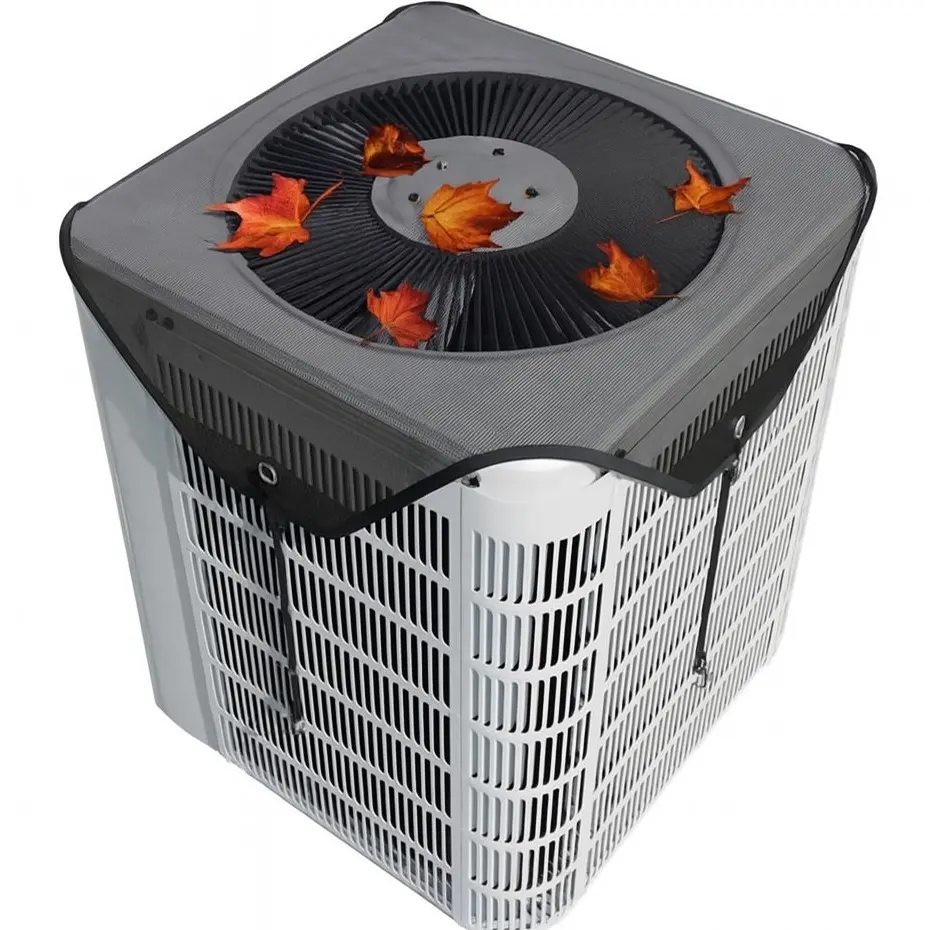 Durable Modern Foldable Air Conditioner Cover - Waterproof, Dustproof Design with Breathable Mesh Protector | 1-Pack Universal Exterior Home Care Dust Cover Accessory